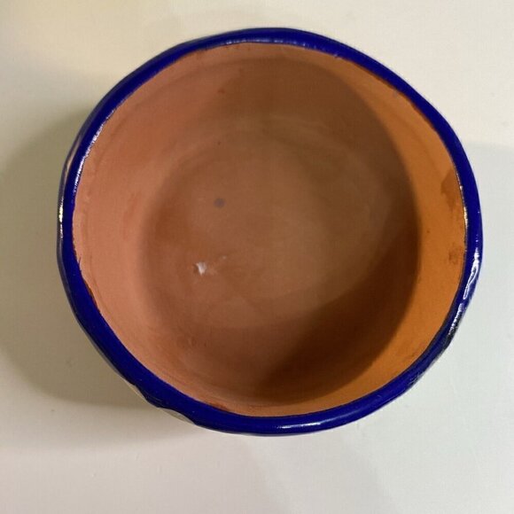 Isidoro Mexico Trinket Box Art Pottery Sun Face Had Painted Multicolor Glazed - Picture 2 of 8